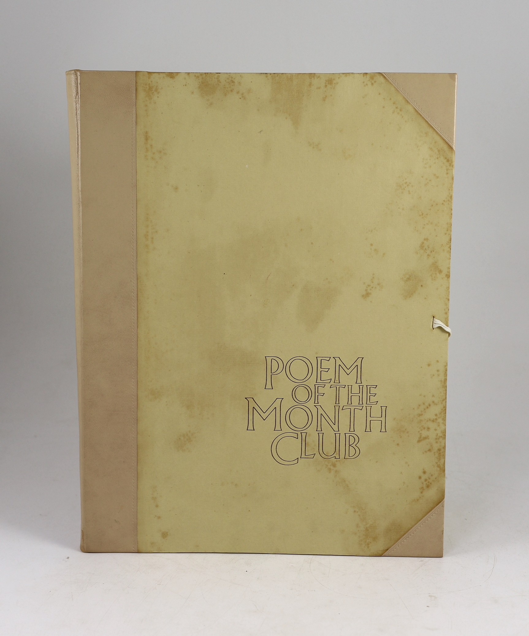 Poem of the Month Club Broadsheets, 1970’s, all 48 signed by the poets, including Philip Larkin, Seamus Heaney, Glyn Hughes, Thom Gunn, Robert Graves, Stevie Smith and John Betjeman (with a correction in his own hand)